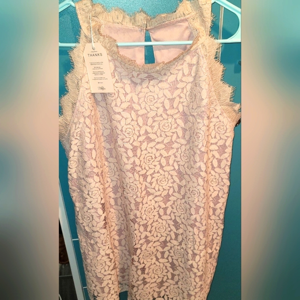 NWT Women's XL Blush Tank Blouse
